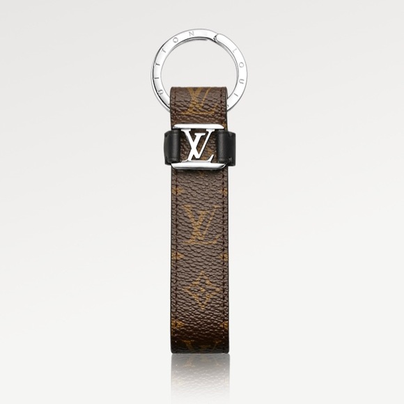 Authentic Louis Vuitton LV Dragonne Monogram Macassar Cles Key Holder Keychain - Picture 1 of 13